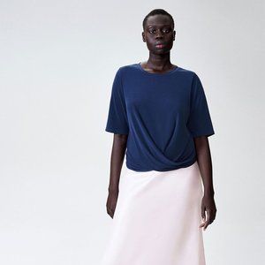 Universal Standard Lara Short Sleeve Twist Top